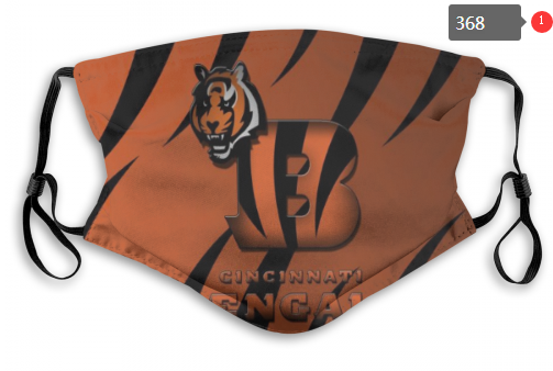 NFL Cincinnati Bengals #2 Dust mask with filter->nfl dust mask->Sports Accessory